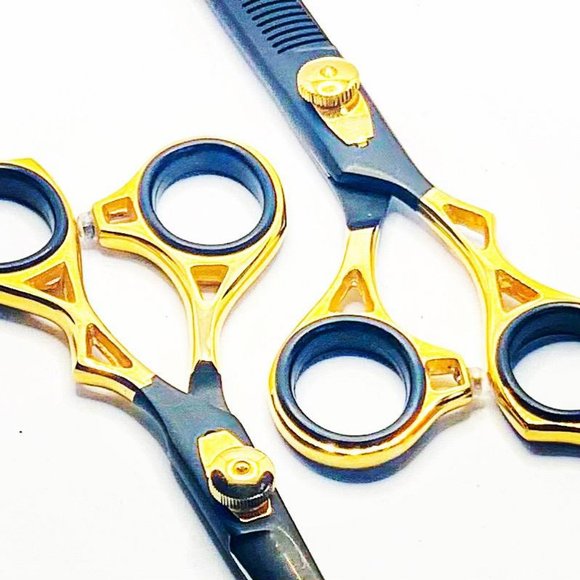 Barber Scissor Set Cutting And Thinning Shears - Picture 3 of 3